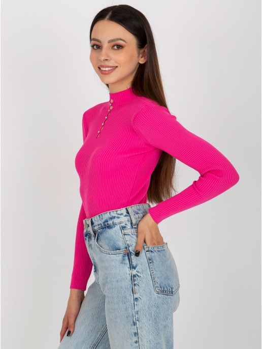 Bluzka-BA-BZ-2302.97P-ciemny różowy Bluzka-BA-BZ-2302.97P-ciemny różowy
