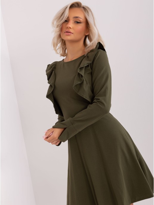 Sukienka-EM-SK-HW-20-395.34P-khaki Sukienka-EM-SK-HW-20-395.34P-khaki