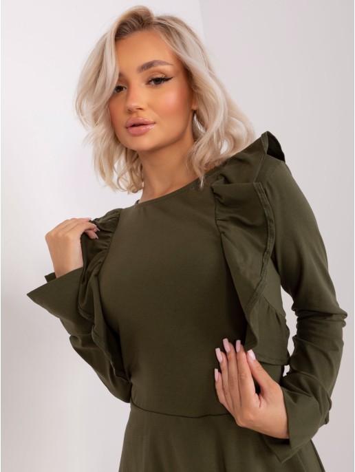 Sukienka-EM-SK-HW-20-395.34P-khaki Sukienka-EM-SK-HW-20-395.34P-khaki