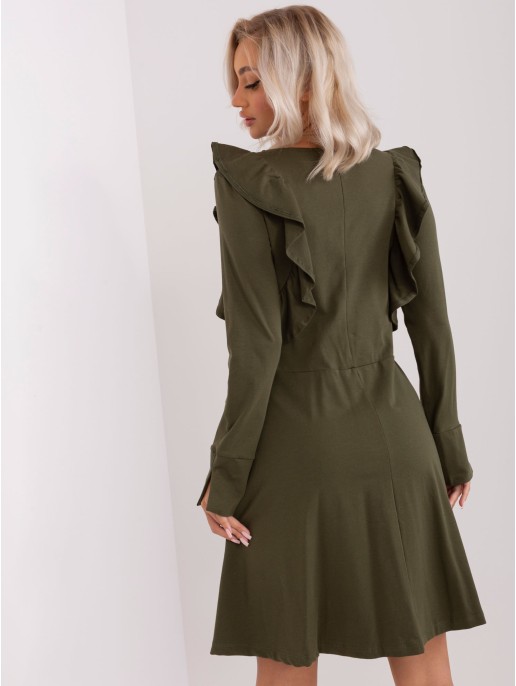 Sukienka-EM-SK-HW-20-395.34P-khaki Sukienka-EM-SK-HW-20-395.34P-khaki