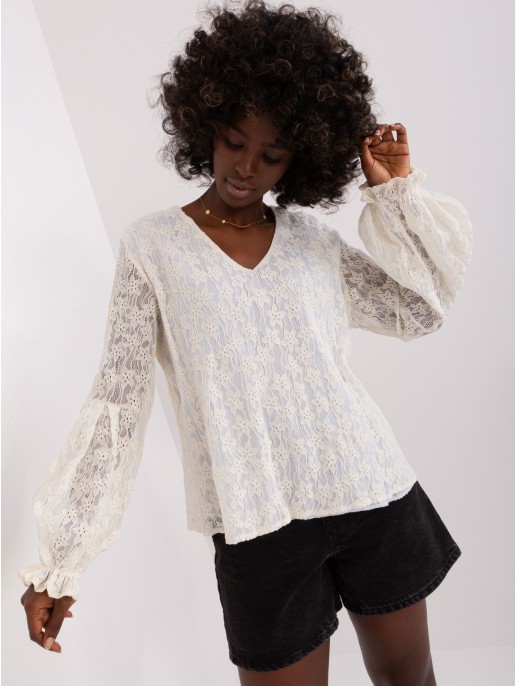 Bluzka-LK-BZ-509203.08P-ecru Bluzka-LK-BZ-509203.08P-ecru