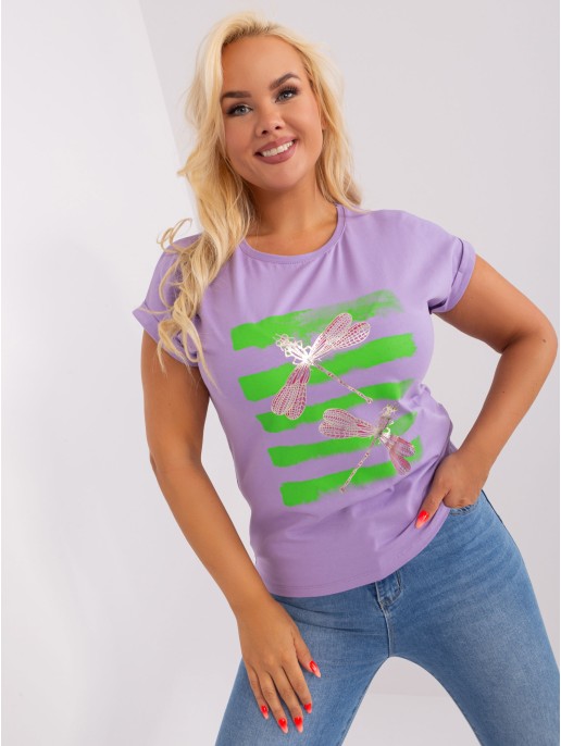 Bluzka-RV-BZ-8969.92P-jasny fioletowy Bluzka-RV-BZ-8969.92P-jasny fioletowy