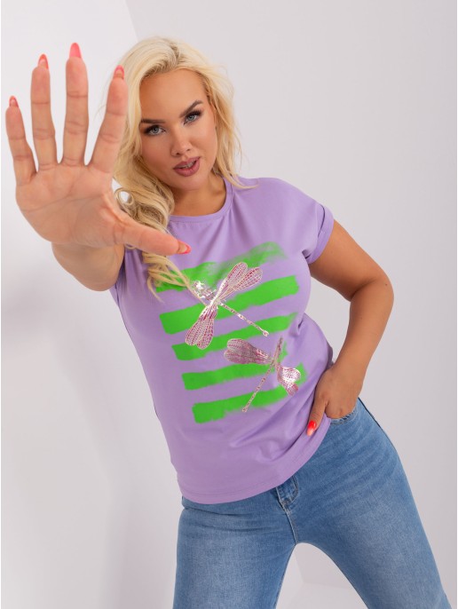 Bluzka-RV-BZ-8969.92P-jasny fioletowy Bluzka-RV-BZ-8969.92P-jasny fioletowy