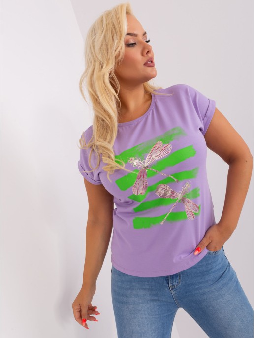Bluzka-RV-BZ-8969.92P-jasny fioletowy Bluzka-RV-BZ-8969.92P-jasny fioletowy