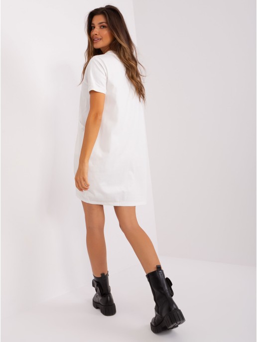 Sukienka-RV-SK-8723.89P-ecru Sukienka-RV-SK-8723.89P-ecru