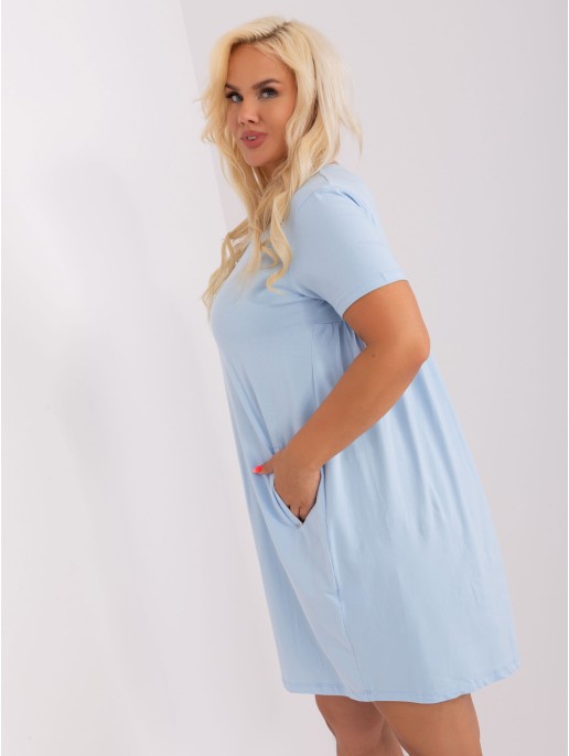 Suknelė-RV-SK-8768.17P-šviesiai mėlyna Suknelė-RV-SK-8768.17P-šviesiai mėlyna