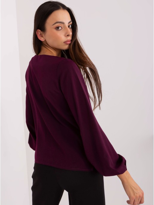 Bluzka-LK-BZ-506673.36-ciemny fioletowy Bluzka-LK-BZ-506673.36-ciemny fioletowy