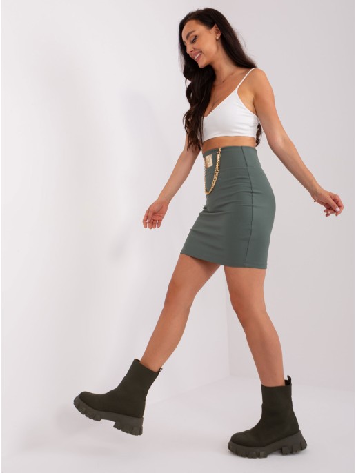 Spódnica-RV-SD-9029.32P-khaki Spódnica-RV-SD-9029.32P-khaki