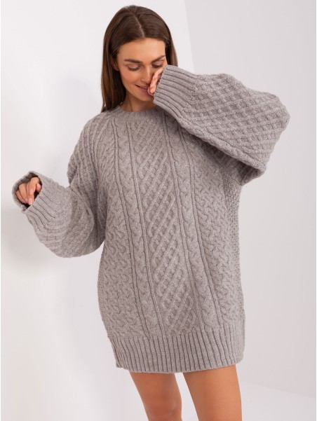 Sweter-AT-SW-2367-2.64P-szary