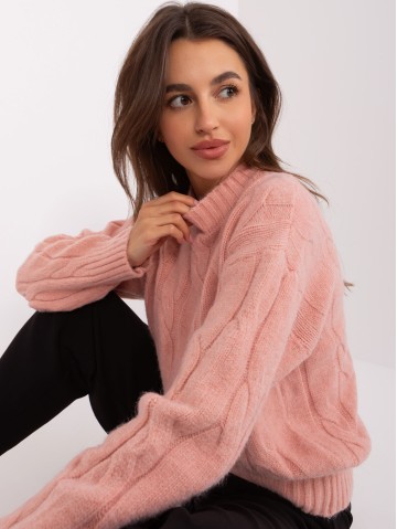 Sweter-AT-SW-0146.10P-jasny różowy 2