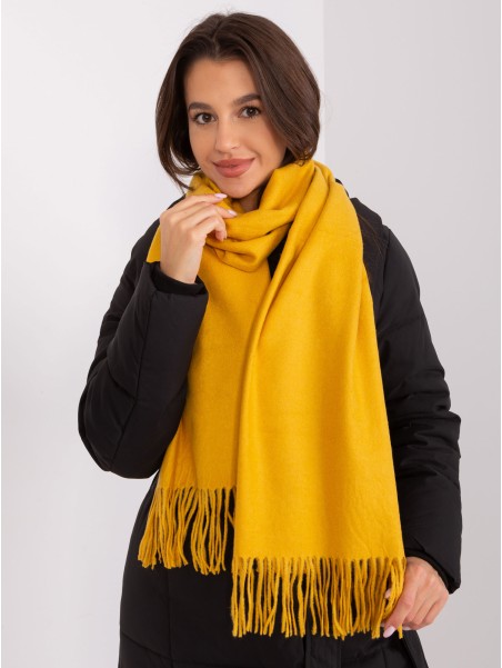 Szalik-AT-SZ-23185.90P-ciemny żółty