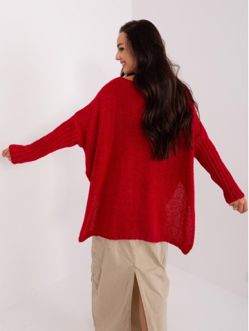 Sweter-TW-SW-BI-559.45-ciemny czerwony 2