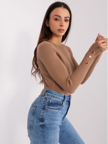 Sweter-PM-SW-PM685.39P-camelowy 2