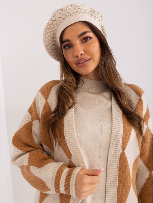 Czapka-AT-CZ-231605.21P-jasny beżowy Czapka-AT-CZ-231605.21P-jasny beżowy