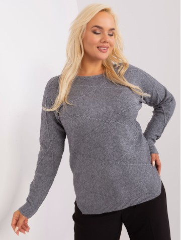 Sweter-PM-SW-PM-3905.13-ciemny szary 2