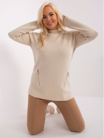 Sweter-PM-SW-PM717.20-jasny beżowy