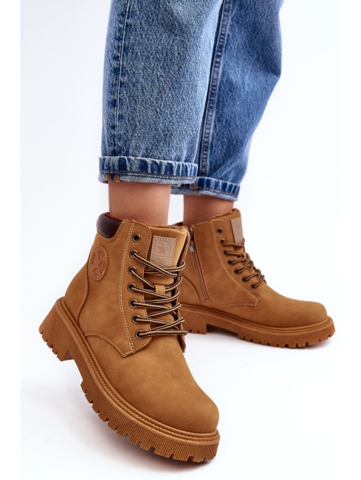 Leather Lined Fur-Lined Boots Trapper Camel Felizia Leather Lined Fur-Lined Boots Trapper Camel Felizia