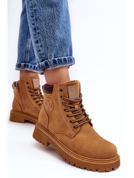 Leather Lined Fur-Lined Boots Trapper Camel Felizia Leather Lined Fur-Lined Boots Trapper Camel Felizia