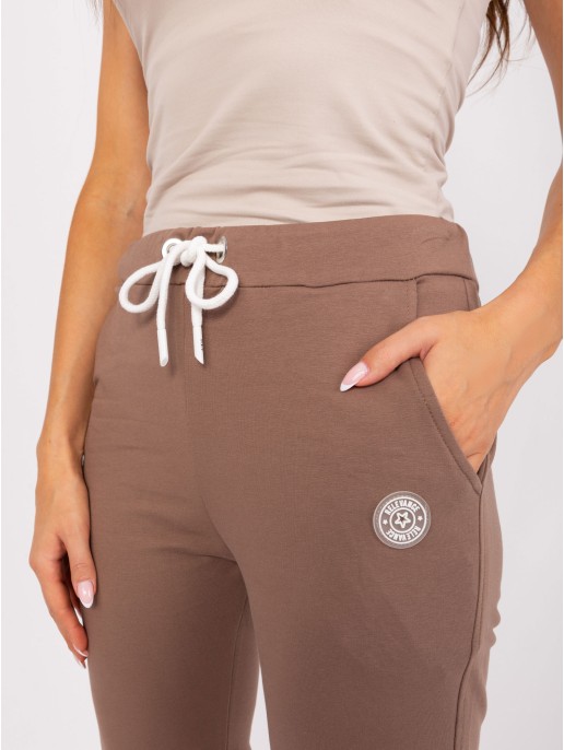 Spodnie dresowe-RV-DR-8370-1.57P-brązowy Spodnie dresowe-RV-DR-8370-1.57P-brązowy