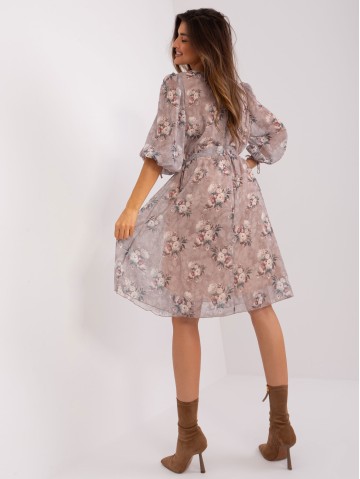 Sukienka-LK-SK-509388.88-ciemny bezowy 2