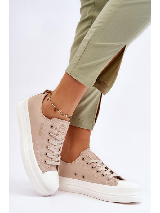 Big Star Low Lace-up Sneakers LL274969 Beige