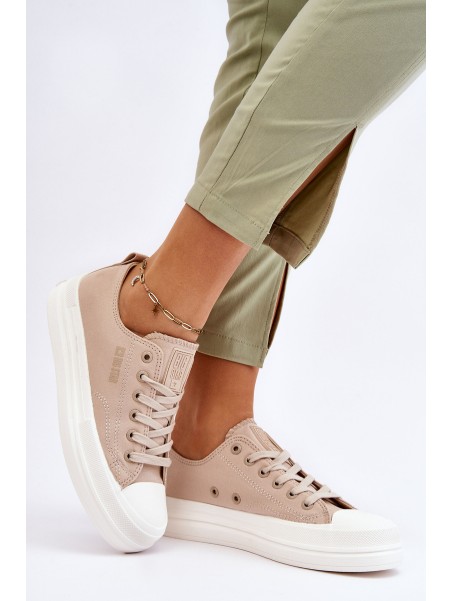 Big Star Low Lace-up Sneakers LL274969 Beige