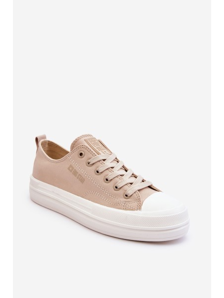 Big Star Low Lace-up Sneakers LL274969 Beige