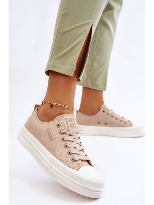Big Star Low Lace-up Sneakers LL274969 Beige