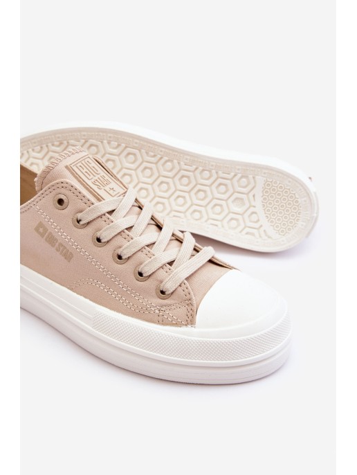 Big Star Low Lace-up Sneakers LL274969 Beige
