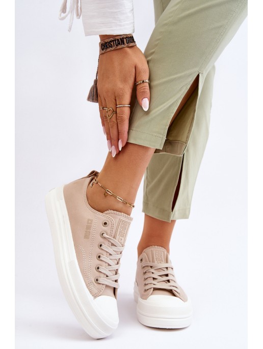 Big Star Low Lace-up Sneakers LL274969 Beige