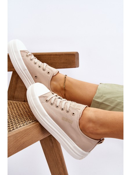 Big Star Low Lace-up Sneakers LL274969 Beige