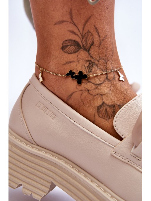 Leather Moccasins Shoes Big Star LL274581 Beige