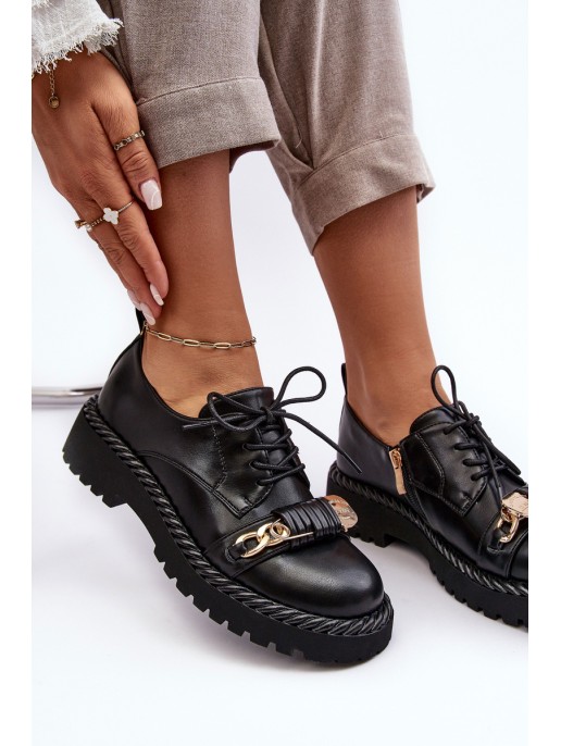 Women's Leather Loafers D&A MR870-80 Black Women's Leather Loafers D&A MR870-80 Black