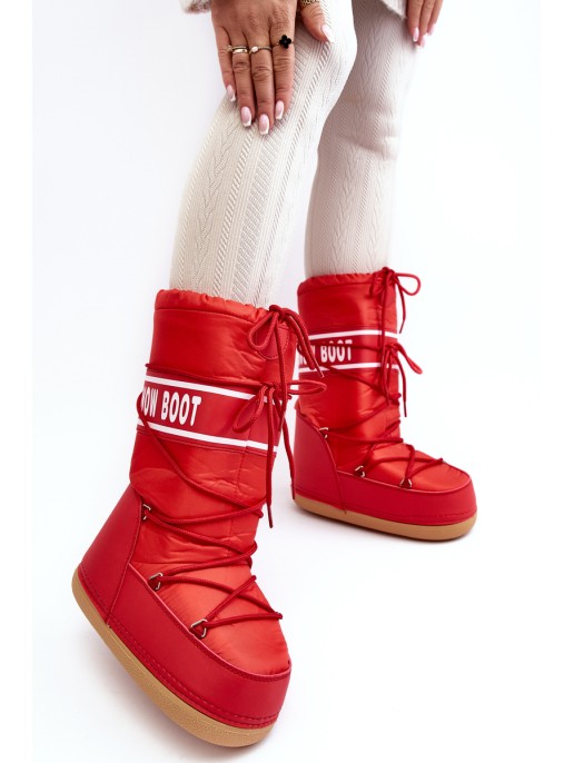 Women's High Snow Boots Red Venila Women's High Snow Boots Red Venila
