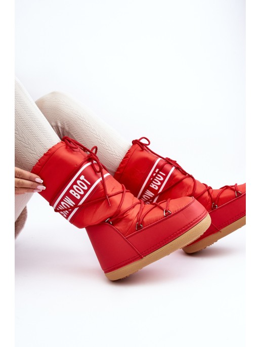 Women's High Snow Boots Red Venila Women's High Snow Boots Red Venila