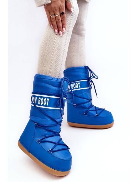 Women's High Snow Boots Blue Venila