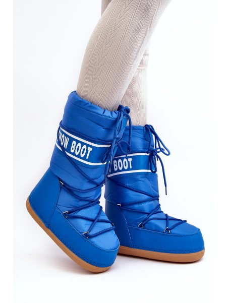 Women's High Snow Boots Blue Venila