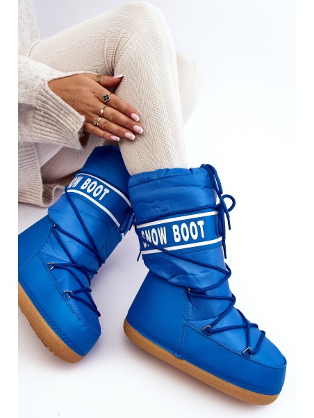Women's High Snow Boots Blue Venila
