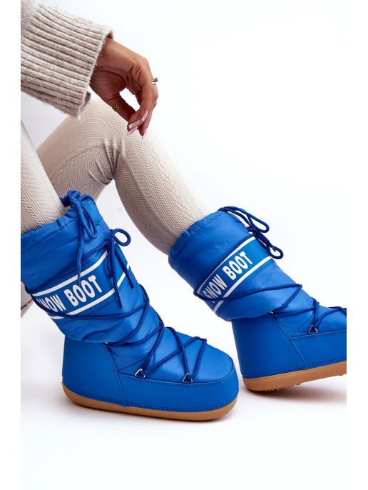 Women's High Snow Boots Blue Venila Women's High Snow Boots Blue Venila