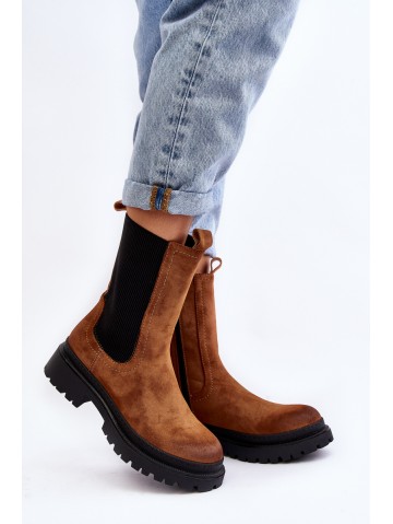 Women's Zip-up Ankle Boots Camel Samil 2