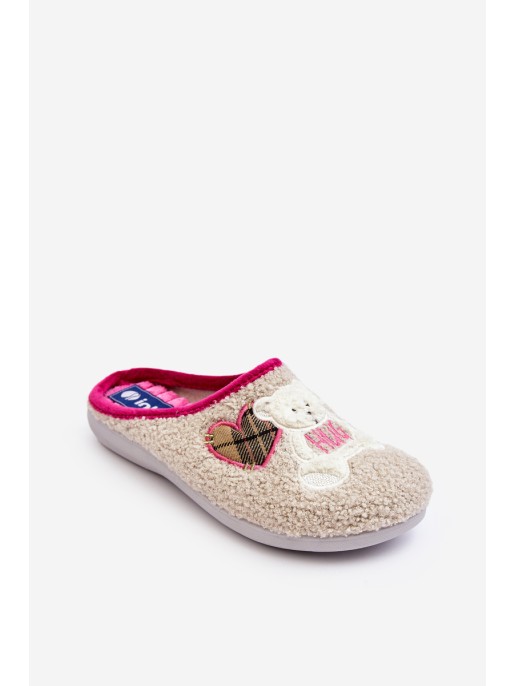 Women's Home Slippers Slippers with a Bear Inblu EC000095 Beige