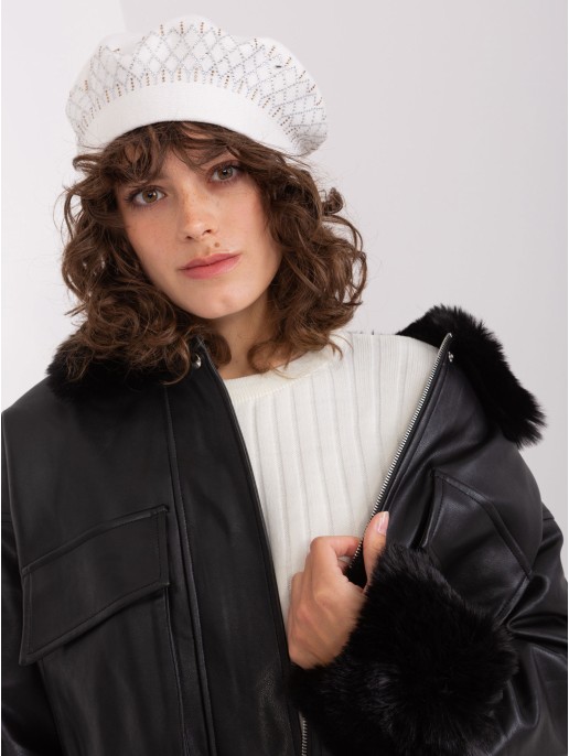 Czapka-AT-CZ-231605.04P-ecru Czapka-AT-CZ-231605.04P-ecru