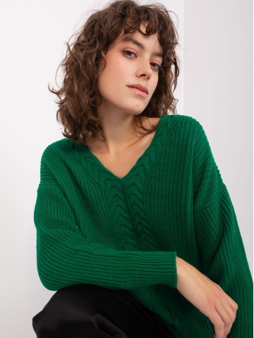 Sweter-BA-SW-8028.36P-ciemny zielony 2