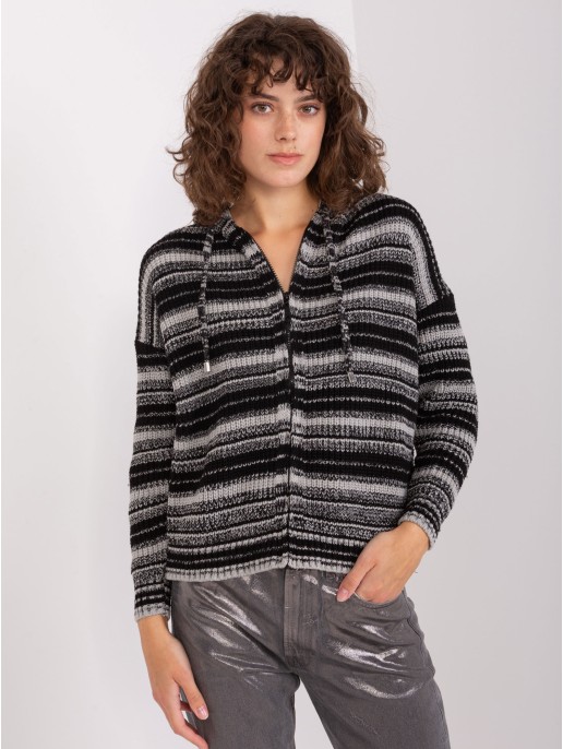 Sweter-BA-SW-8000.56P-szaro-czarny Sweter-BA-SW-8000.56P-szaro-czarny
