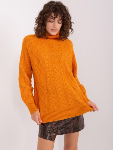 Sweter-AT-SW-2355-2.19P-jasny pomarańczowy 2