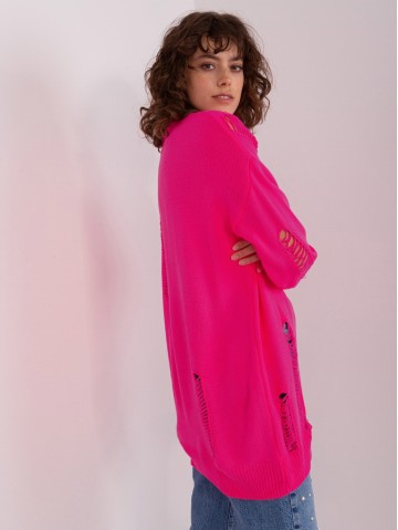Sweter-BA-SW-8042-1.23-fluo różowy 2