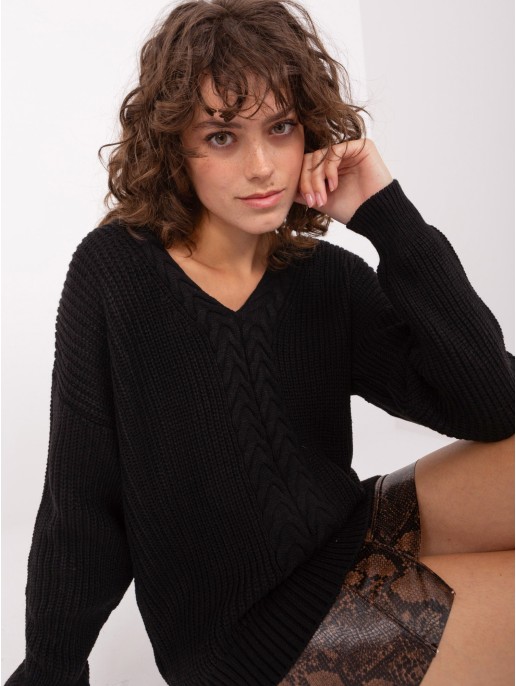 Sweter-BA-SW-8028.77-czarny Sweter-BA-SW-8028.77-czarny