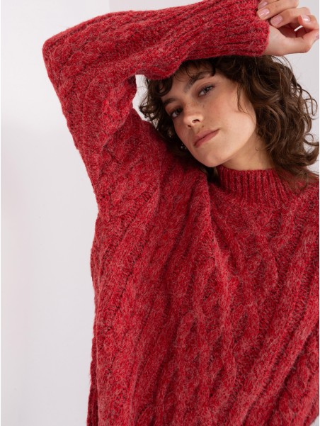 Megztinis-AT-SW-2363-2.04P-tamsiai raudonas