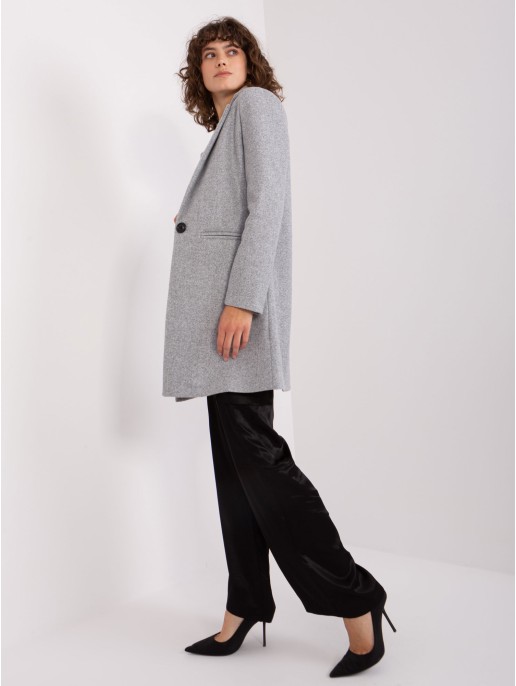 Płaszcz-TW-PL-BI-23314.00P-szary Płaszcz-TW-PL-BI-23314.00P-szary