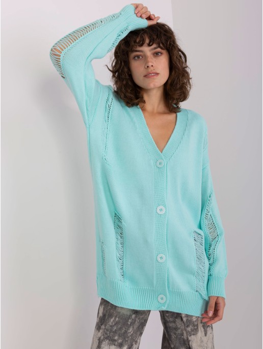 Sweter-BA-SW-8042-1.23-mietowy Sweter-BA-SW-8042-1.23-mietowy